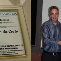 Professor do Campus Bela Vista é premiado como melhor trabalho técnico no VII Congresso Brasileiro de Gestão Ambiental 